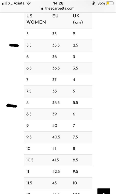 taille chaussure michael kors|Michael Kors size chart.